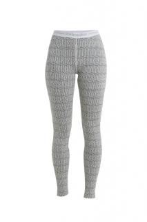 ICEBREAKER Wmns Merino 260 Vertex Leggings Herenga, Snow/Black (vzorek) velikost: S