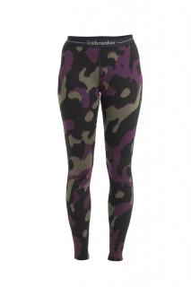 ICEBREAKER Wmns Merino 260 Vertex Leggings Natural Shades, Black/Loden/Nightshade/J velikost: S