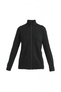 ICEBREAKER Wmns Merino 560 Realfleece Elemental II LS Z, Black velikost: L