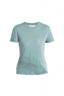 ICEBREAKER Wmns Merino Core SS Tee Plume, Cloud Ray velikost: L