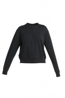 ICEBREAKER Wmns Merino Crush II LS Sweatshirt, Black velikost: L