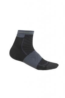 ICEBREAKER Wmns Merino Run+ Ultralight Mini, Black/Graphite velikost: 38-40 (M)