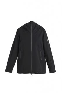 ICEBREAKER Wmns Merino Shell+ Peak Hooded Jacket, Black velikost: M