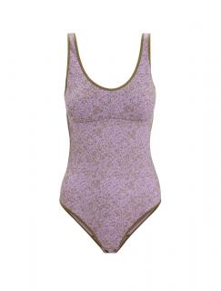 ICEBREAKER Wmns Queens Tank Bodysuit, Algae/Purple Gaze/Aop velikost: L