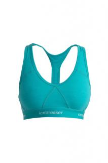 ICEBREAKER Wmns Sprite Racerback Bra, Flux Green velikost: XS