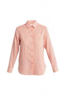 ICEBREAKER Wmns Steveston LS Shirt, Tang/Snow (vzorek) velikost: S