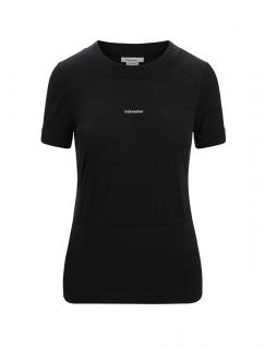 ICEBREAKER Wmns ZoneKnit SS Tee, Black velikost: XS