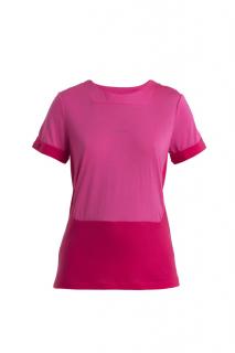 ICEBREAKER Wmns ZoneKnit SS Tee, Tempo/Electron Pink/Cb (vzorek) velikost: S