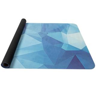 Karimatka YATE Yoga mat přírodní guma, vzor K, 4 mm - modrá krystal