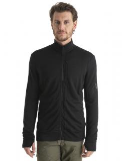 Pánská merino mikina ICEBREAKER Mens 260 Quantum IV LS Zip, Black velikost: L