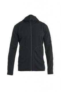 Pánská merino mikina ICEBREAKER Mens 560 Realfleece EleMtal II LS Zip H, Black velikost: L