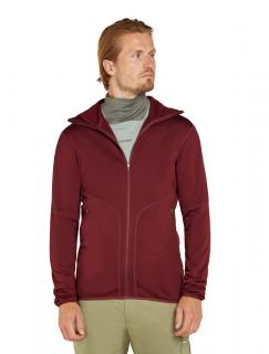 Pánská merino mikina ICEBREAKER Mens 560 Realfleece EleMtal II LS Zip H, Port velikost: L