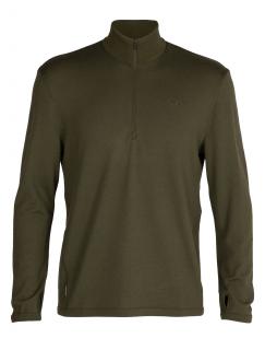 pánská merino mikina ICEBREAKER Mens Original LS Half Zip, Loden velikost: M