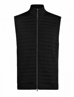 pánská merino vesta ICEBREAKER Mens ZoneKnit Insulated Vest, Black velikost: S