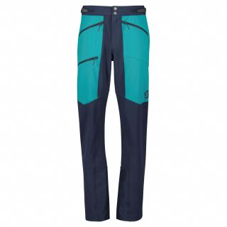 Pánské kalhoty SCOTT Pants Ms Explorair Softshell Pro, Dark Blue/Winter Green (vzorek) velikost: M