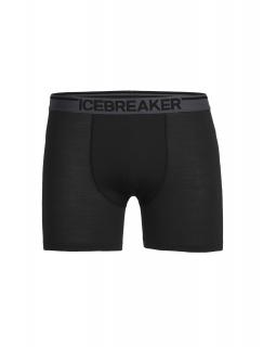 pánské merino boxerky ICEBREAKER Mens Anatomica Boxers, Black velikost: M