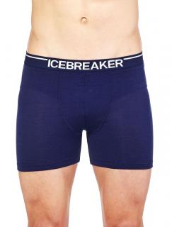 Pánské merino boxerky ICEBREAKER Mens Anatomica Boxers, Midnight Navy velikost: L