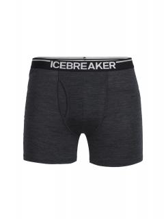 pánské merino boxerky ICEBREAKER Mens Anatomica Boxers wFly, Jet Heather velikost: L