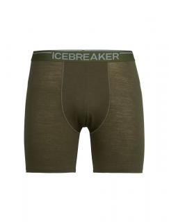 pánské merino boxerky ICEBREAKER Mens Anatomica Long Boxers, Loden velikost: L