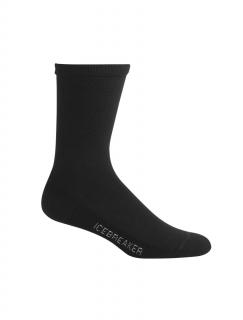 pánské merino ponožky ICEBREAKER Mens Lifestyle Light Crew, Black velikost: 42-44 (M)