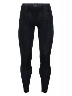 pánské merino spodky ICEBREAKER Mens 175 Everyday Leggings w Fly, Black velikost: L