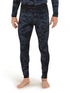 Pánské merino spodky ICEBREAKER Mens 200 Oasis Leggings Cloud Dye, Graphite/Black/Cd velikost: L