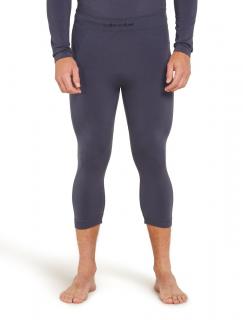 Pánské merino spodky ICEBREAKER Mens 260 Zoneknit Seamless 3/4 Tights, Graphite velikost: L