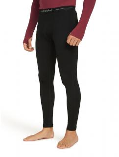 Pánské merino spodky ICEBREAKER Mens 300 MerinoFine Polar Leggings, Black velikost: L