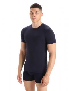 Pánské merino tričko s krátkým rukávem ICEBREAKER Mens Anatomica SS Crewe, Midnight Navy velikost: L