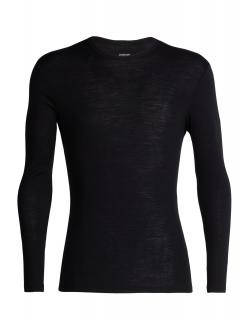 pánské merino triko dlouhý rukáv ICEBREAKER Mens 175 Everyday LS Crewe, Black velikost: M