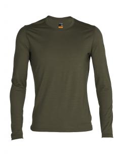 pánské merino triko dlouhý rukáv  ICEBREAKER Mens 200 Oasis LS Crewe, Loden velikost: M