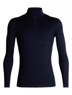 pánské merino triko ICEBREAKER Mens 200 Oasis LS Half Zip, Midnight Navy velikost: L