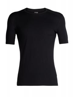 pánské merino triko krátký rukáv ICEBREAKER Mens 200 Oasis SS Crewe, Black velikost: M