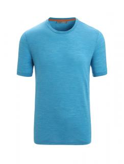 Pánské merino triko krátký rukáv ICEBREAKER Mens Sphere II SS Tee, Geo Blue Heather velikost: S