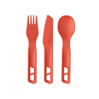 Příbor Sea to Summit Passage Cutlery Set - 3 kusy barva: oranžová