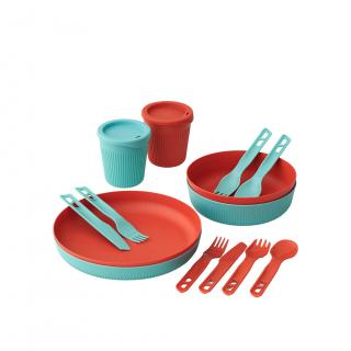 Sada nádobí Sea to Summit Passage Dinnerware Set -  14 kusů - Blue + Orange velikost: OS (UNI)