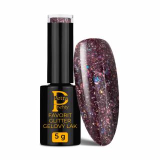 Favorit Glitter č.335  5g Fialová