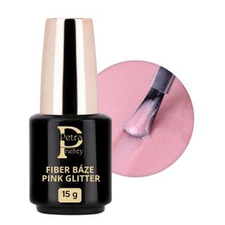 Fiber báze pink glitter 15g