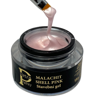 Malachit shell pink 15g - Světle růžový perleťový