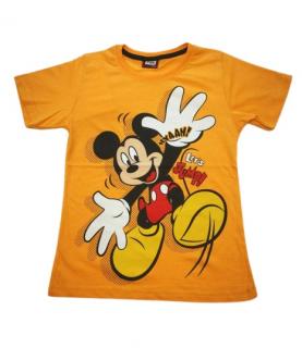 Chlapecké tričko Mickey žluté Velikost: 116, Barva: Žlutá