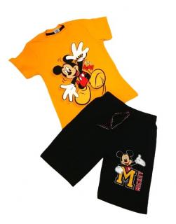 Chlapecký set Mickey Mouse žlutý Velikost: 122/128, Barva: Žlutá