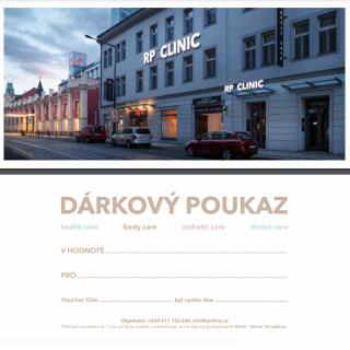 Dárkový poukaz 1 000 Kč na produkty a služby RP CLINIC