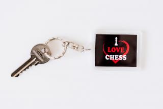 Šachová klíčenka I love chess