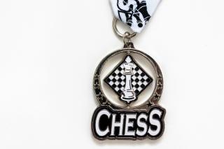 Šachová medaile CHESS stříbrná