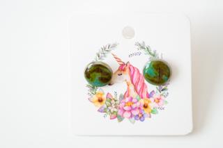 Unicorn Dot náušnice