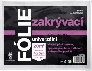 BALTOOL univerzální zakrývací fólie, 7 µ, 20 m², 4 × 5 m