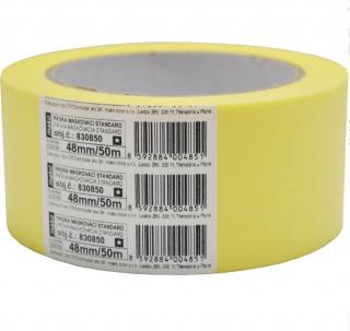 Mako Basic lepicí páska zakrývací hladký krep, 3 dny, do 60  °C, 48 mm × 50 m