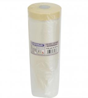Spokar CQ fólie s papírovou páskou, 110 cm x 33 m