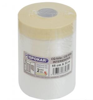 Spokar CQ fólie s papírovou páskou, 55 cm × 33 m