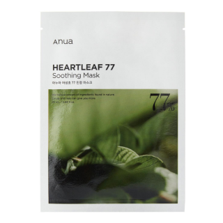 ANUA - HEARTLEAF 77% SOOTHING SHEET MASK - Intenzivně zklidňující maska 25 ml